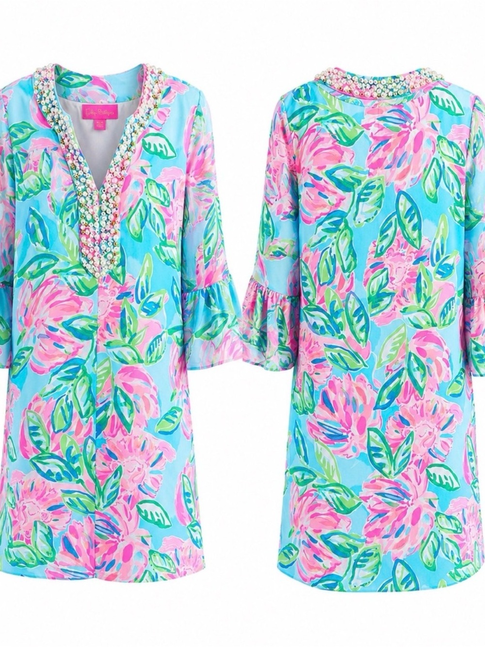 Lilly Pulitzer NWT Elenora Silk Dress with beads